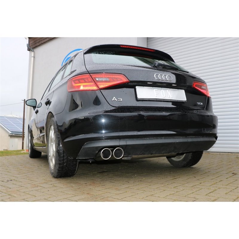 Escape deportivo Fox Audi A3/ S3 8V desde 2012 Sportback 1,2l 1,4l 1,6l TDI 2,0l TDI