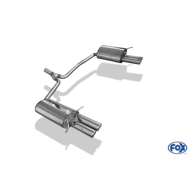 Escape deportivo Fox Mercedes C-Klasse 204 W204/ S204 4 Zylinder
