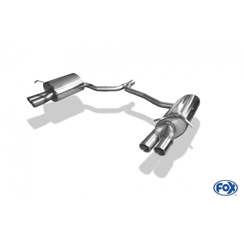 Escape deportivo Fox Mercedes C-Klasse 204 C204 4 Zylinder