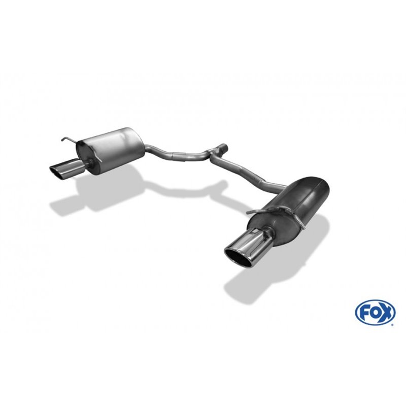 Escape deportivo Fox Mercedes C-Klasse 204 C204 4 Zylinder