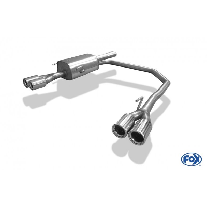 Escape deportivo Fox Opel Astra G G Coupe/Cabrio 1,6/ 1,8/ 2,2/ 2,2 DTi 60er System