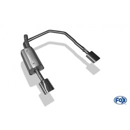 Escape deportivo Fox Opel Astra G G Coupe/Cabrio 1,6/ 1,8/ 2,2/ 2,2 DTi 60er System