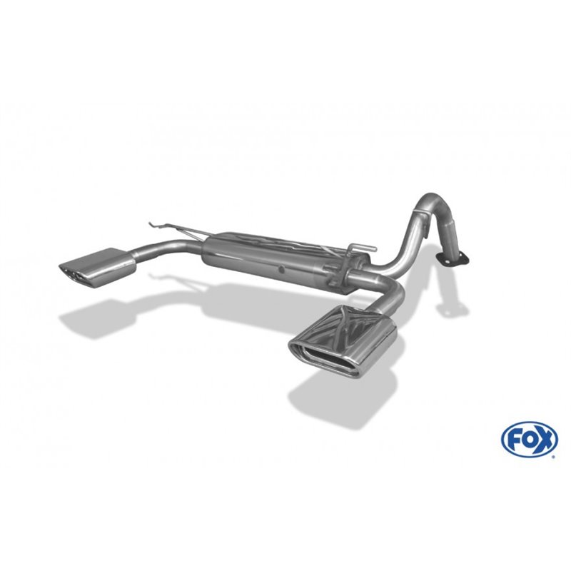 Escape deportivo Fox Toyota Yaris Yaris XP9 desde 06 1,0l 1,3l 1,4l D Todos