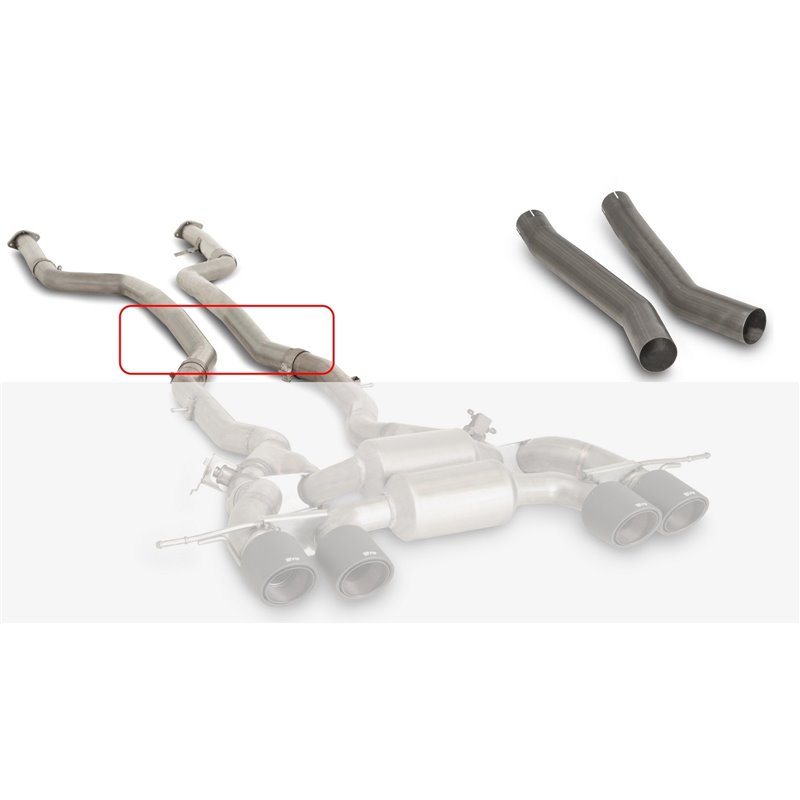 Tramo delantero racing Remus Bmw M3 Series G80 M3 3.0l 353kW(S58,Con GPF / Sin GPF) 2021_