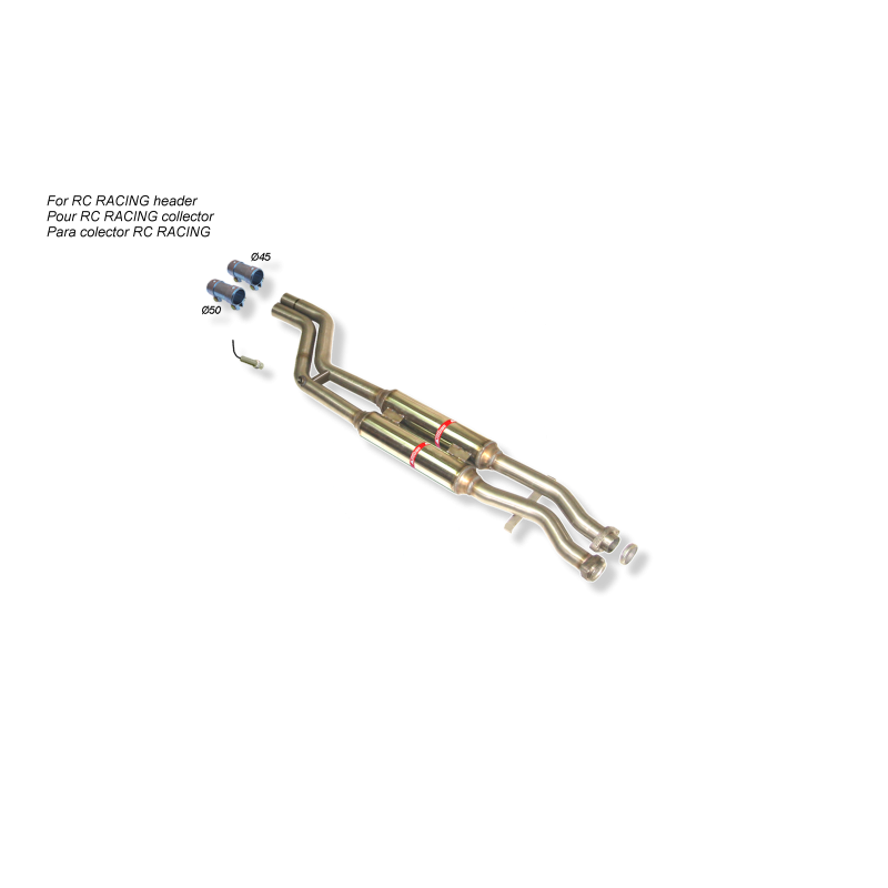 Tubo supresor de catalizador Rcracing Peugeot 206 Rc 2.0I 16V 180Cv Mºrfx 03_