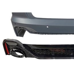 Paragolpes Trasero Audi A6 C8 4 puertas Look RS6 Carbono