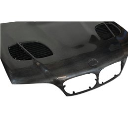 Capó Carbono BMW E46 '02-06 2P. Look M3 GTR C/T