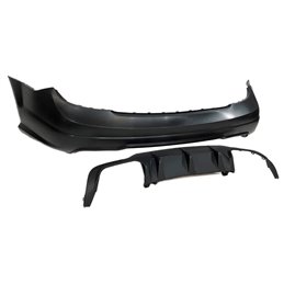 Paragolpes Trasero Mercedes W204 11-13 2-4P Look AMG C63 Parktronic ABS