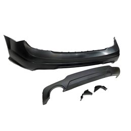 Paragolpes Trasero Mercedes W204 07-13 2-4P 1 Salida Look AMG ABS
