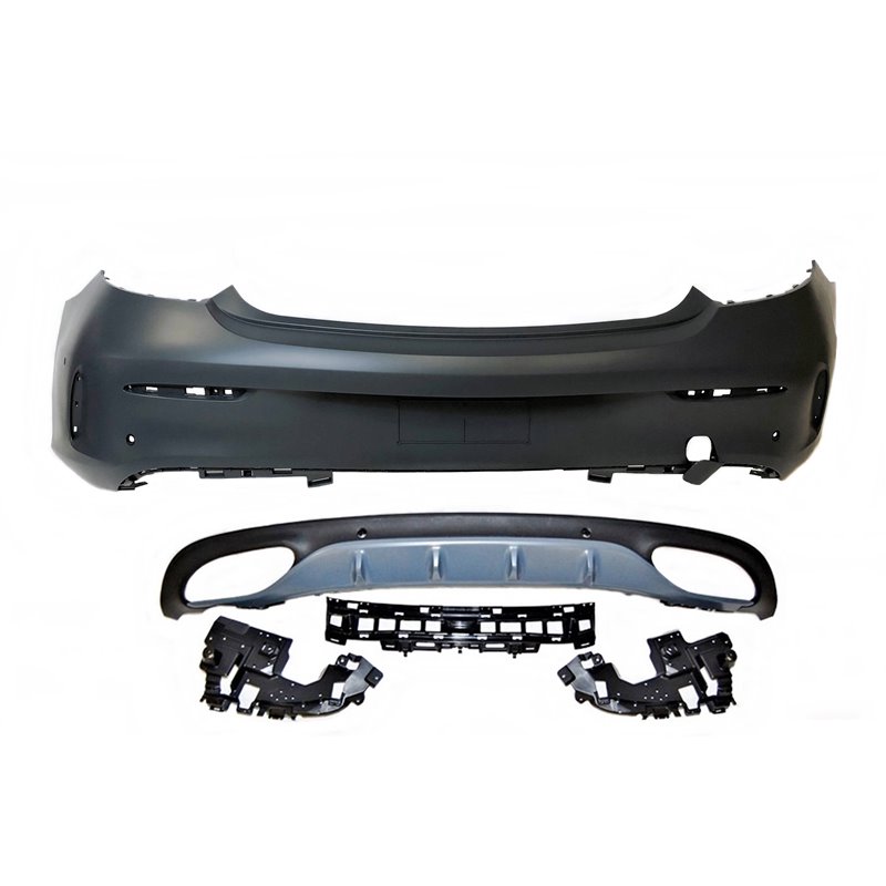 Paragolpes Trasero Mercedes W205 2P 14-18 Look AMG