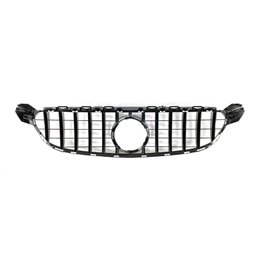 Parrilla Mercedes W205 C63 Look GT Negro Brillante