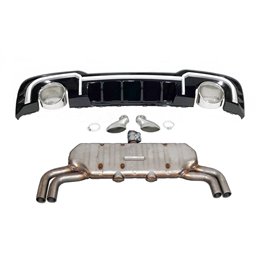 Difusor Trasero Audi A3 Sportback 2016-2019 Look RS3 ESCAPE