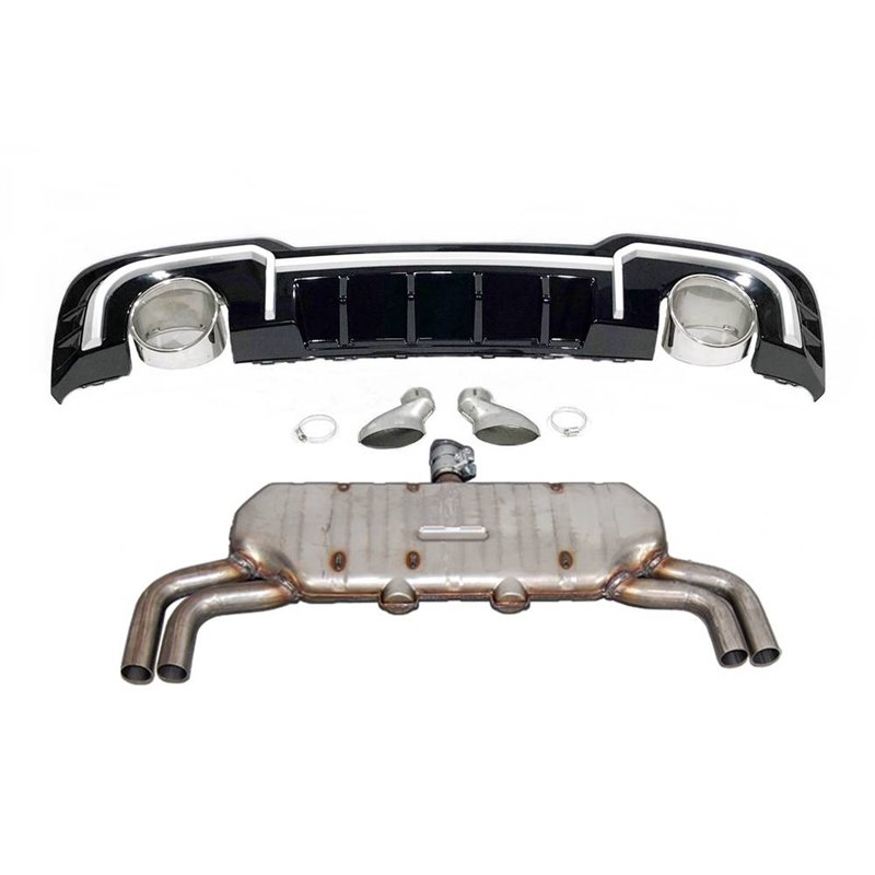 Difusor Trasero Audi A3 Sportback 2016-2019 Look RS3 ESCAPE