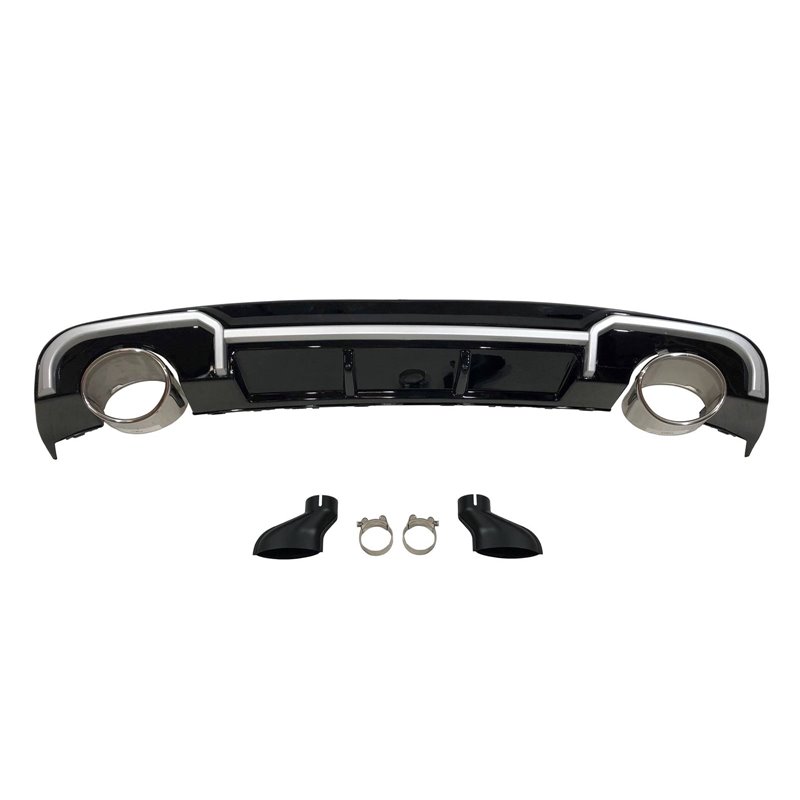 Difusor Trasero Audi A3 2016-2019 4 Puertas Look RS3