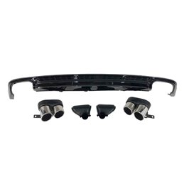 Difusor Trasero Audi A6 / A6 Avant C8 Look S6