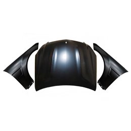 Capó y Aletas Mercedes W204 4P/COUPE/SW Look C63 AMG