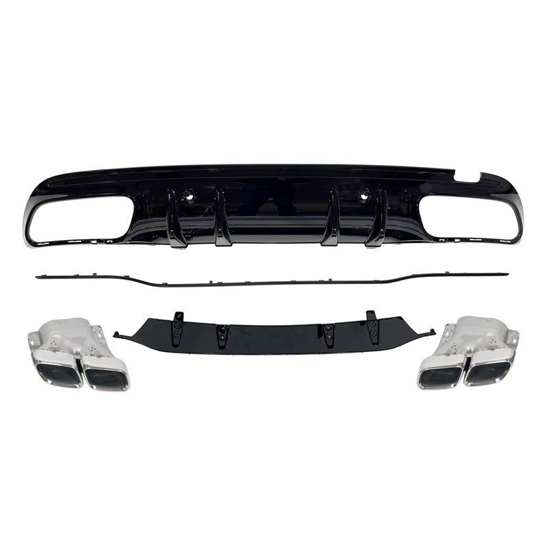 Difusor Trasero Mercedes W205 2019 4P / SW Look C63 ABS