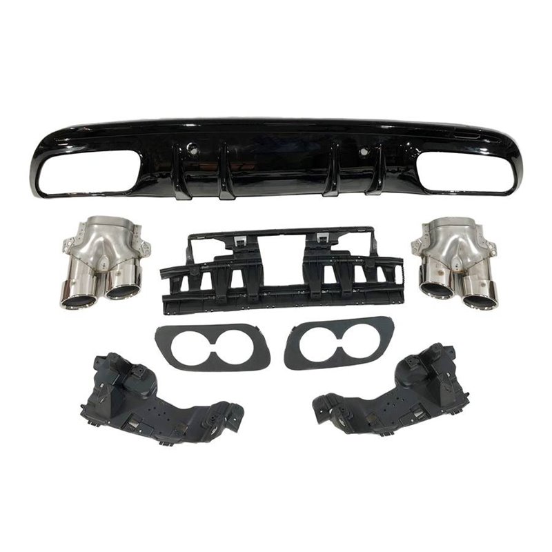 Difusor Trasero Mercedes W205 2019+ 4P / SW Look AMG C43