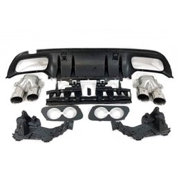 Difusor Trasero Mercedes W205 2019+ 4P / SW Look AMG C43