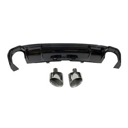 Difusor Trasero Audi A5 Sportback SLine 2017 Look S5