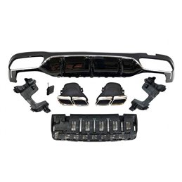Difusor Trasero Mercedes W213 4 puertas / Station Wagon look AMG E63 ABS