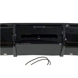 Difusor Trasero Volkswagen Golf 7 look TCR Negro Brillante