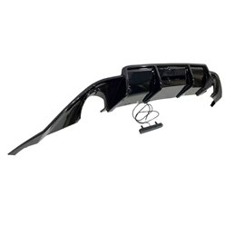 Difusor Trasero Volkswagen Golf 7 look TCR Negro Brillante