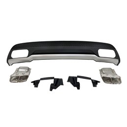 Difusor Trasero Mercedes W176 2012-2018 Look A45 ABS