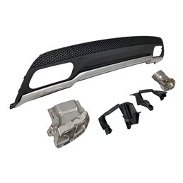 Difusor Trasero Mercedes W176 2012-2018 Look A45 ABS