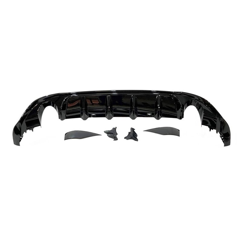 Difusor Trasero Volkswagen Golf 7.5 GTI Negro Brillante