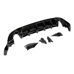 Difusor Trasero Volkswagen Golf 7.5 GTI Negro Brillante