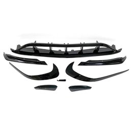 Spoiler Delantero Mercedes W176 16-18 Look AMG A45 Negro Brillante