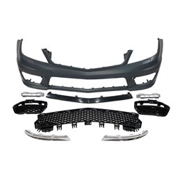 Paragolpes Delantero Mercedes W204 Coupe / 4 Puertas 2007-2013 look AMG C63 Sensores