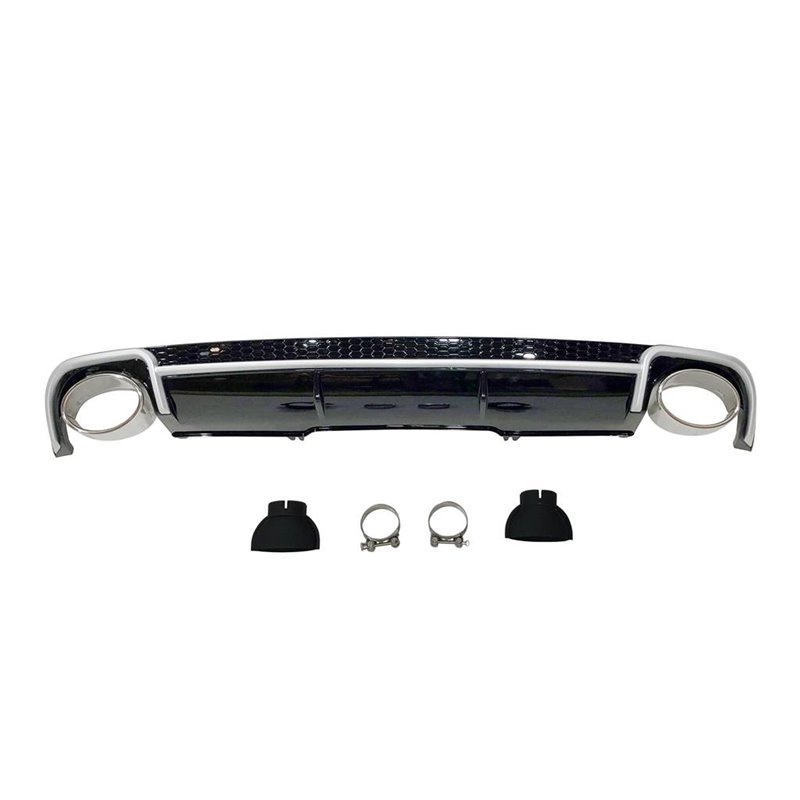 Difusor Trasero Audi A4 B9 2016+ Look RS4 ABS