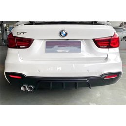 Difusor Trasero BMW F34 GT 2 Salidas simples Brillante Negro