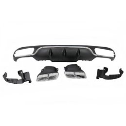 Difusor Trasero Mercedes W213 4 puertas / Station Wagon look AMG E63 ABS