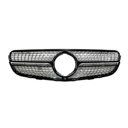 Parrilla Mercedes GLC X253 2015-2019 Diamond Full Black Con Cámara