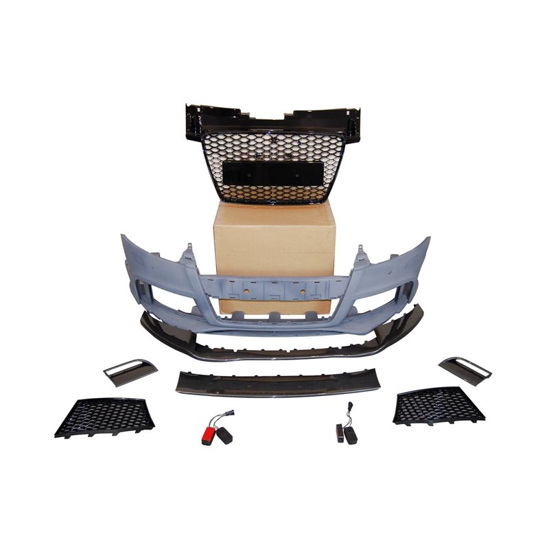 Paragolpes Delantero Audi TT 06-14 8J Look RS Spoiler Look Carbono