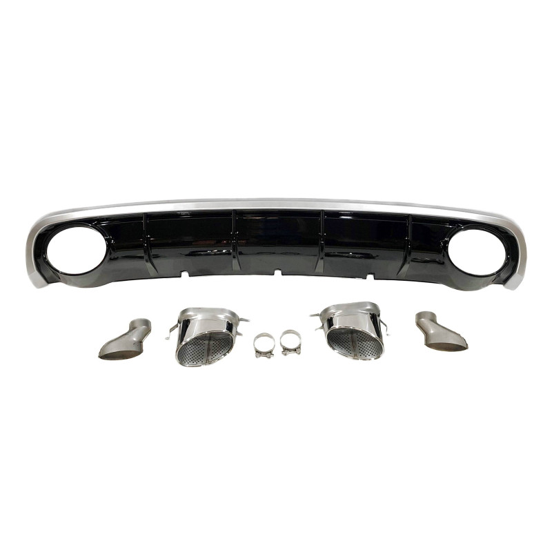 Difusor Trasero Audi A6 Sedan / Avant C7 2011-2014 Look RS6 ABS