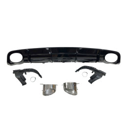 Difusor Trasero Audi A6 / A6 Avant Look RS6 2015-2018 C7 S-Line ABS