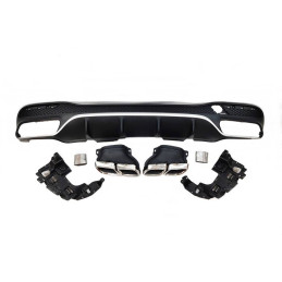Difusor Trasero Mercedes W166 GLE 350 look AMG 63 Colas