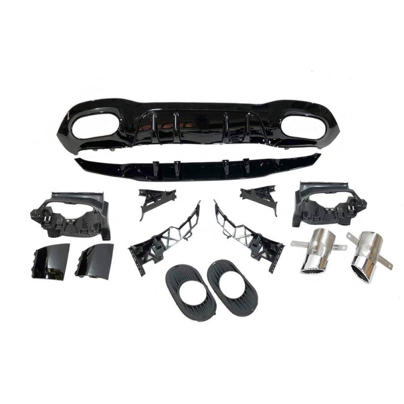 Difusor Trasero Mercedes W177 Look AMG A35