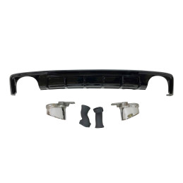 Difusor Trasero Audi A6 / A6 Avant C8 19-21 Look RS6 Negro brillante
