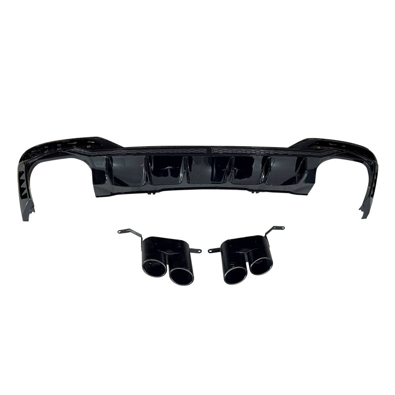 Difusor Trasero Audi A4 2020+ Sedan/ Avant Look RS4 Black