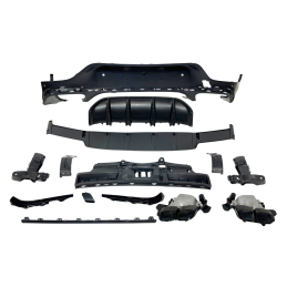 Difusor Trasero Mercedes GLC X253 COUPE 2020+ Look GLC63 Black