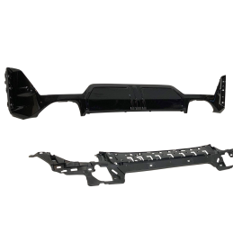 Difusor Trasero BMW G20 / G21 LCI Look M Performance Brillante Negro