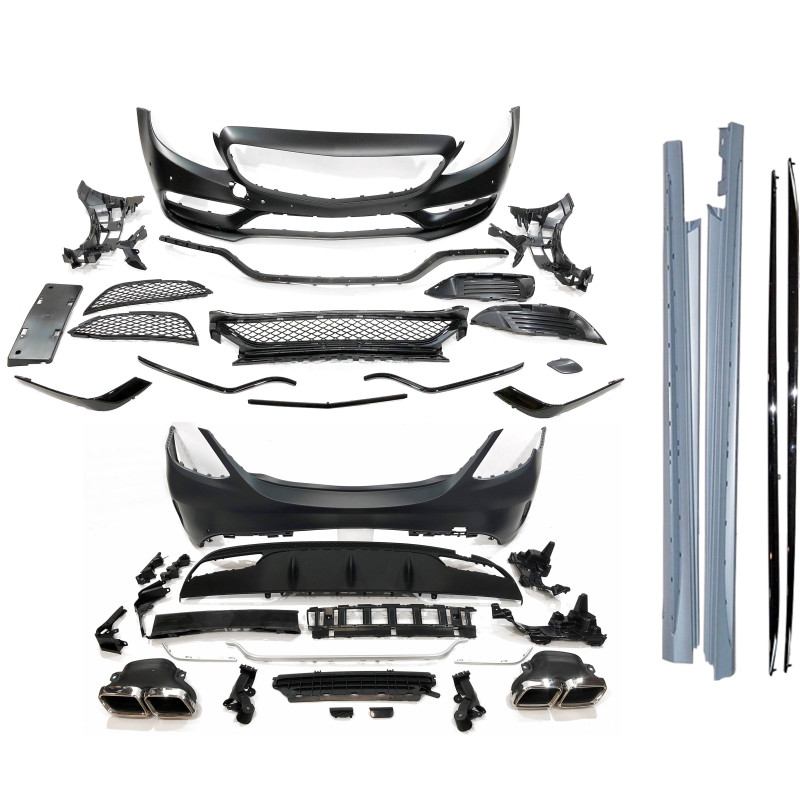 Kit De Carrocería Mercedes W205 2014-2018 4P Look AMG C63
