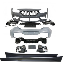 Kit De Carrocería BMW F20 LCI Look M2C 2 Salidas doble Brillante Negro