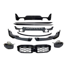 Kit De Carrocería BMW G20 / G21 LCI Look M Performance Brillante Negro