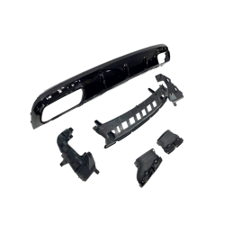Difusor Trasero Mercedes C217 Coupe 2014-2020 Look Facelift S63